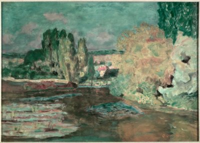 Vista oltre la Senna da Pierre Bonnard